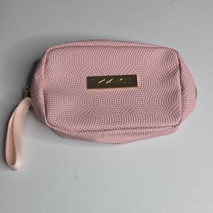 Mac Pink Textured Women's  Small Make Up Bag